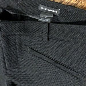 Club Monaco size 2, 7/8 length straight black pants